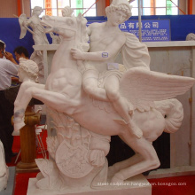White Marble Pegasus Large Outdoor Statues